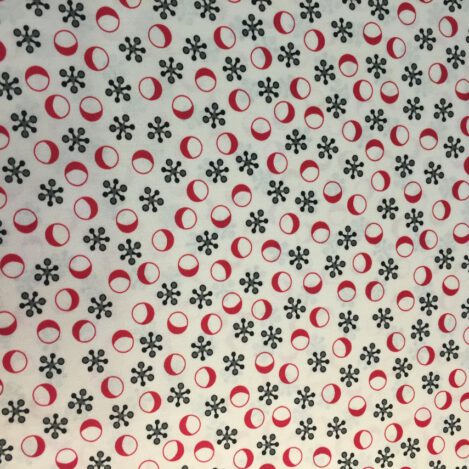 Baumwolle "Retro Minis", weiß, Blumen, Dots, Kringel, Masken, Blusen, Hemden, Kleider