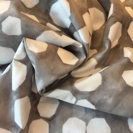 Baumwolle "Dots", grau, EXTRABREIT 260 cm, Bettwäsche, Vorhang, Hemd, Kleid, Hose, 100% Baumwolle