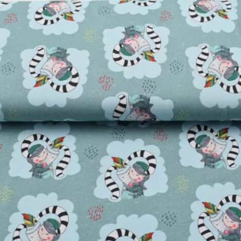 Jersey "Cuddle Time", Kuschelzeit, Kuscheln, Monster, Mädchen, Baumwolle, 210gr/m2