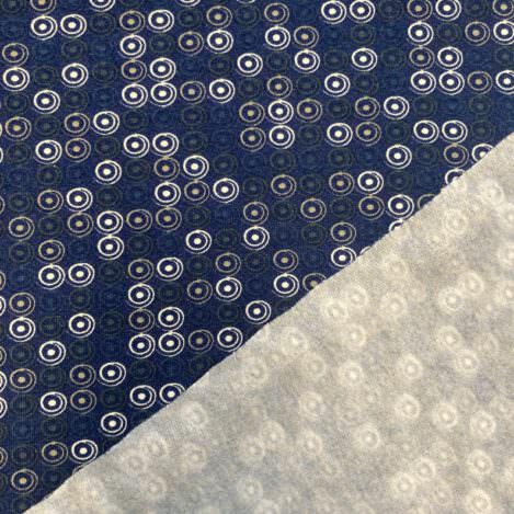 Sweat "Henry", marine, Kreisel, blau, Punkte, Kringel, Spiralen, Hoodie, Kapuzensweat, Beanie, Sweatshirt