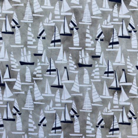 Jersey "Sailing", grau, Segel, Segelboote, Schiffe, Regatta, 230gr/m2, Ökotex 100