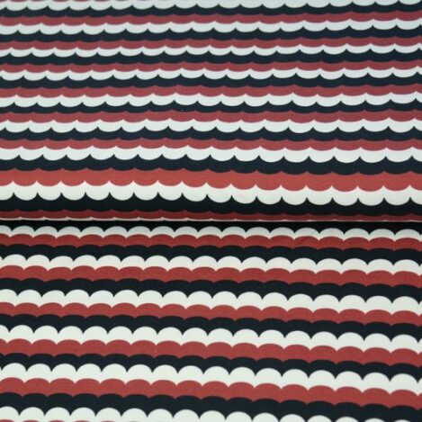 Jersey "Welle", terracotta, Bio Cotton, Stenzo, Ökotex 100