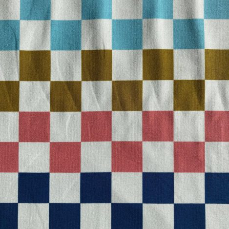 French Terry, "Squares" by Lila-Lotta, Quadrate, Vierecke, grafisch, Ökotex 100