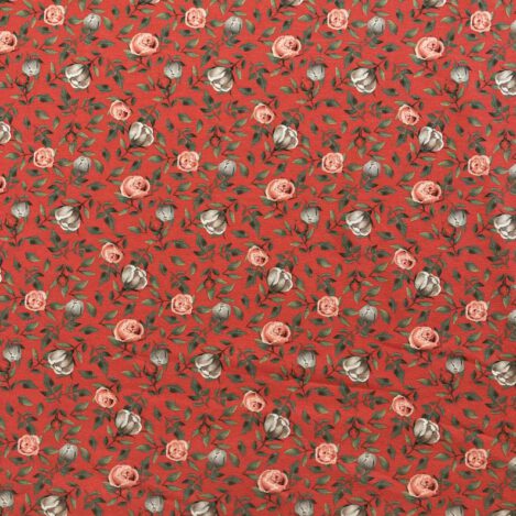 Jersey "Rosen", rot, Ökotex 100