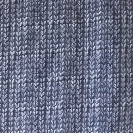 Sommersweat "Strickstoff", blau, Pullover, Sweat, French Terry, Kapuzenpulli, Sweatshirt