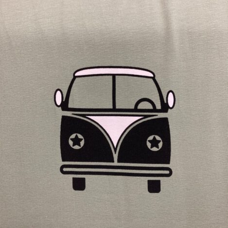 Jersey "VW Bus" petrol, Stenzo, Camper, Bully, Urlaub, Ferien, Ökotex 100