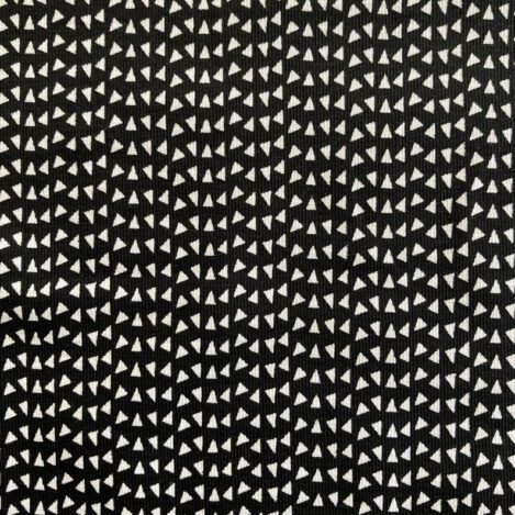 Jersey "Dreiecke", schwarz, weiß, Ökotex 100