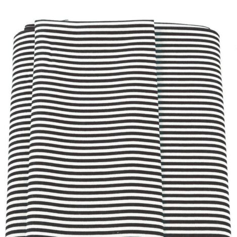 Baumwolle "Guna 850", schwarz, weiß, gestreift, Percal, Streifen, Sommer