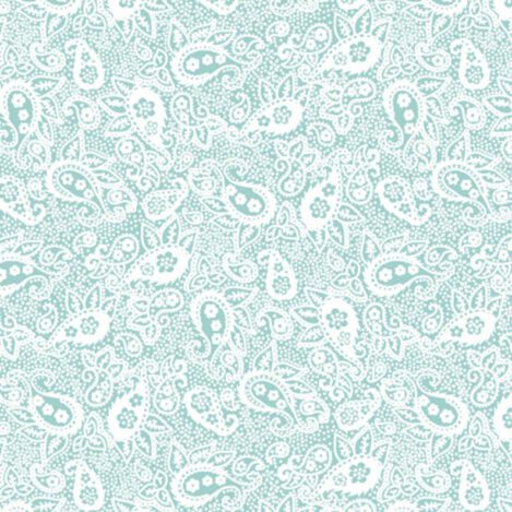 Baumwolle "Cachemir", C-701, blau, Paisley, Hippie, Boho, Ökotex 100