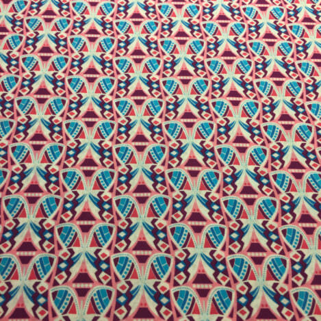 Baumwolle "Papillon", lila, blau, rosa, Schmetterling, Batist, 100% Baumwolle, Ökotex 100