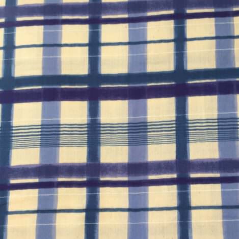 Baumwolle "Doublierte Gaze" blau/blau von KOKKA, Japan, Double Gauze, 100% Baumwolle