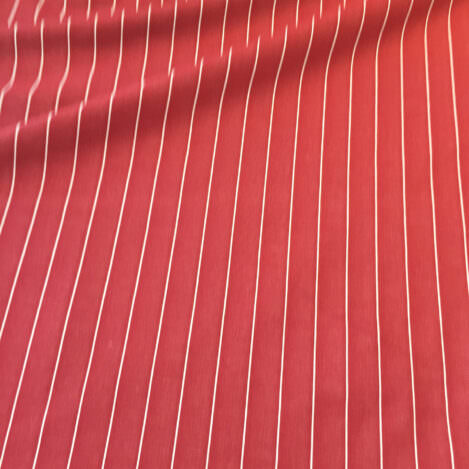 Jersey "striped denim", rumba rood, rot, organic, Jeans, Streifen, 260gr/m2, Ökotex 100