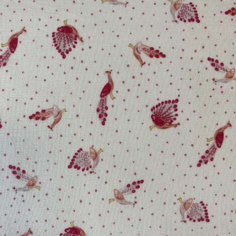 Baumwolle "Lion Around",  Pfau, Punkte, 100% Baumwolle