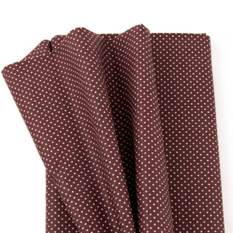 Baumwolle "Lola 403", rotbraun , Pünktchen, Polka Dots, gepunktet, Ökotex 100