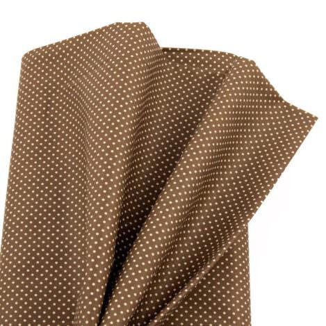 Baumwolle "Lola 902", braun, Pünktchen, Polka Dots, gepunktet, Ökotex 100