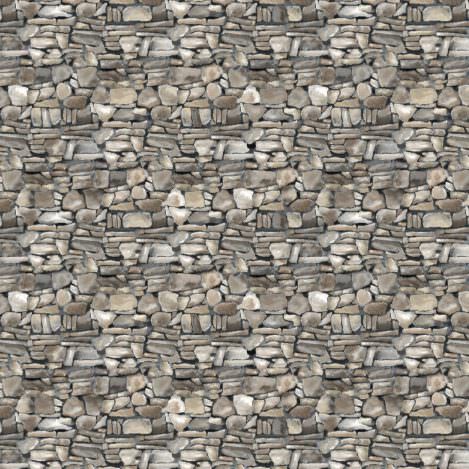 Baumwolle "Stone Wall", C-801, Mauer, Ziegel, Steine, Ökotex 100