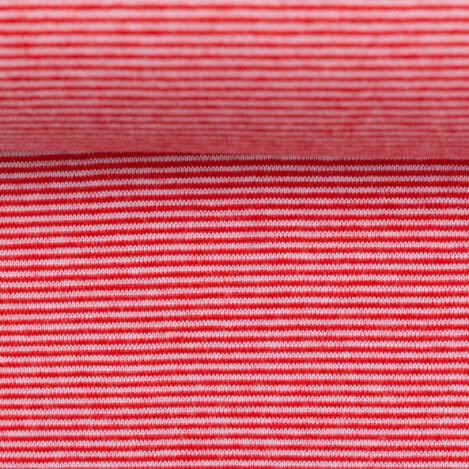 Bündchen "Stella" Nr. 636011, rot/weiß , Ökotex 100