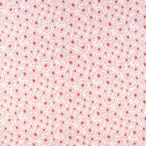 Baumwolle "Flower Doodles" von RJR. Nichtelastischer Baumwoll-Stoff für weich fliesende Kleider, Röcke und Hosen.