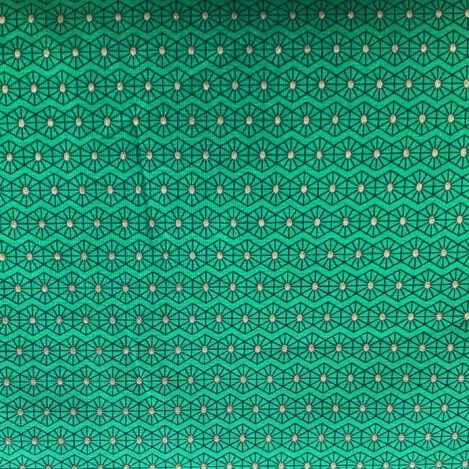Jersey " Sam, polar freeze copper " green, froschgrüner Jersey mit Rautenmuster und Glitzerpunkten, elastischer Stoff für Kleidung für große und kleine Menschen