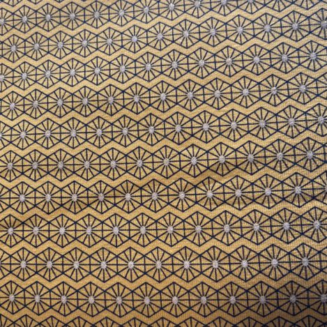 Jersey " Sam, polar freeze copper " goldgelb, Jersey mit Rautenmuster und Glitzerpunkten, elastischer Stoff für Kleidung für große und kleine Menschen