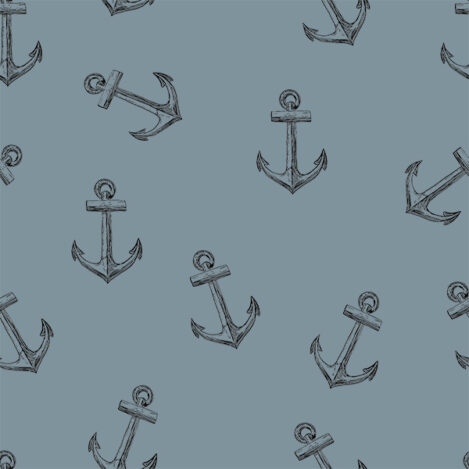 Jersey "Anchor", dream-blue, elastischer Biostoff für tolle Mode für große und kleine Menschen, formstabil und langlebig