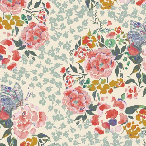 Jersey " Jardin Delicate "aus " EVE " von Art Gallery Fabrics. Elastischer Bio Stoff vom feinsten für besonders tolle Mode. Ökotex 100