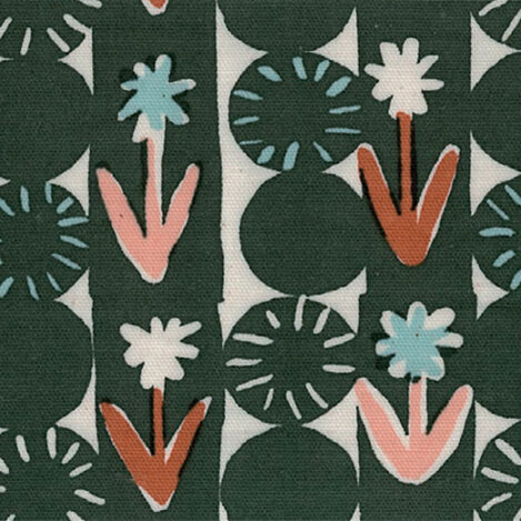 Baumwolle "Flower & Poker chips", nicht elastischer Baumwollstoff