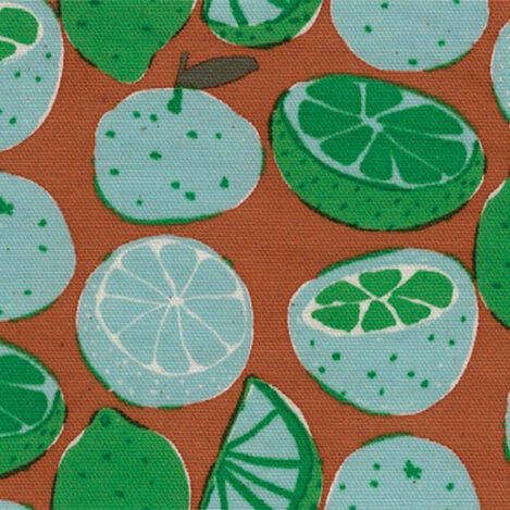 Baumwolle "Citrus Party", gewebter nicht elastischer Baumwollstoff