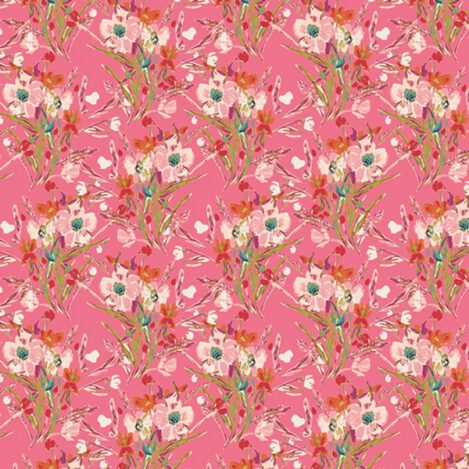 Jersey " Flower ", elastischer Baumwolljersey für T-Shirts, Kleider, Hosen und vieles mehr