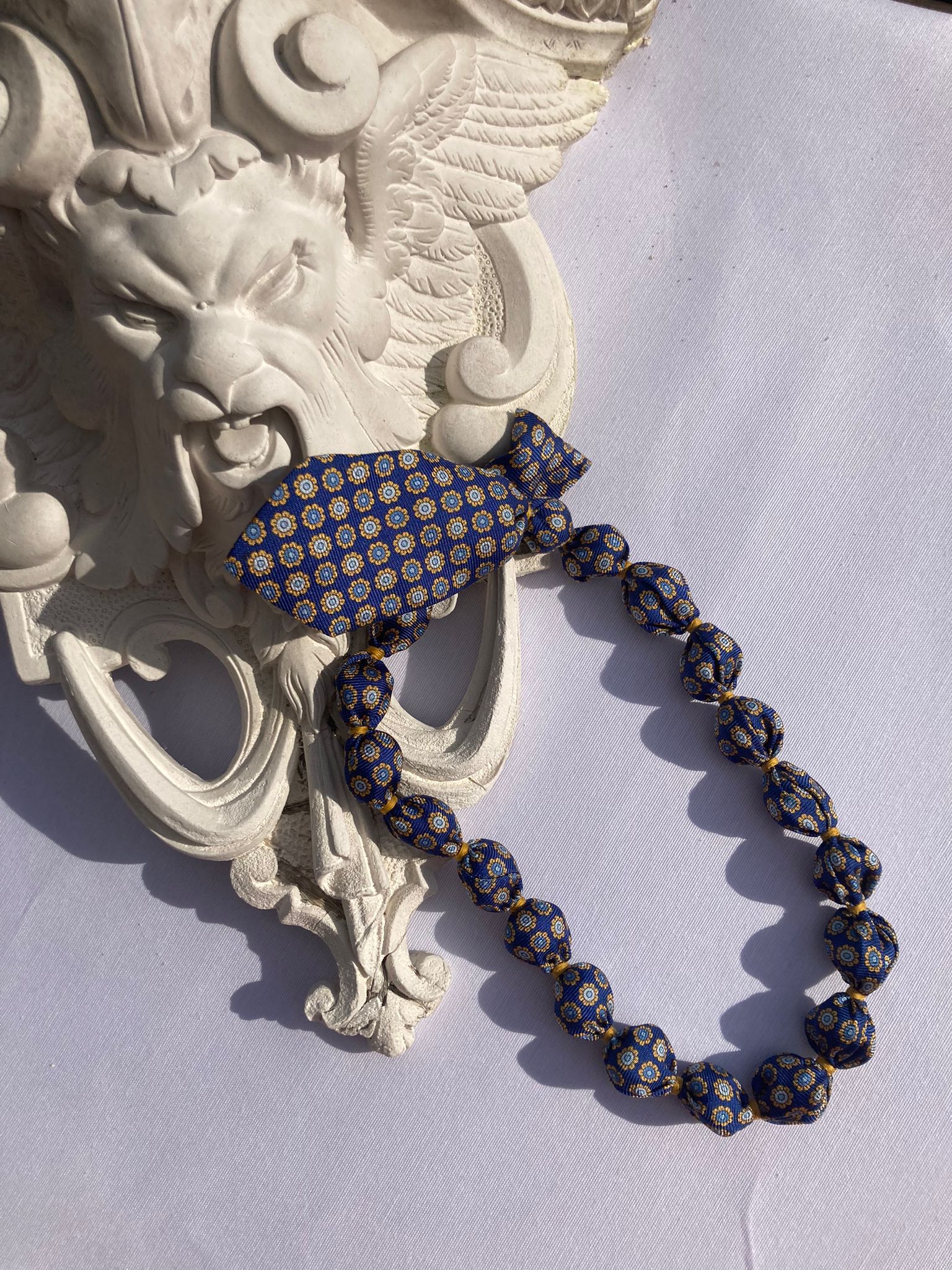 Krawattenkette Silk Flower K3