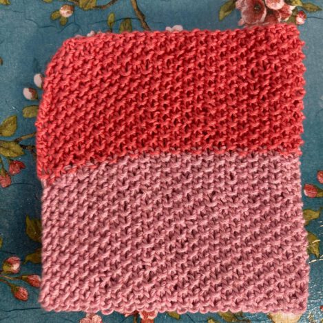 Organisch gestricktes Spültuch aus Leinen ca. 20 x 20 cm, Mikroplastik frei