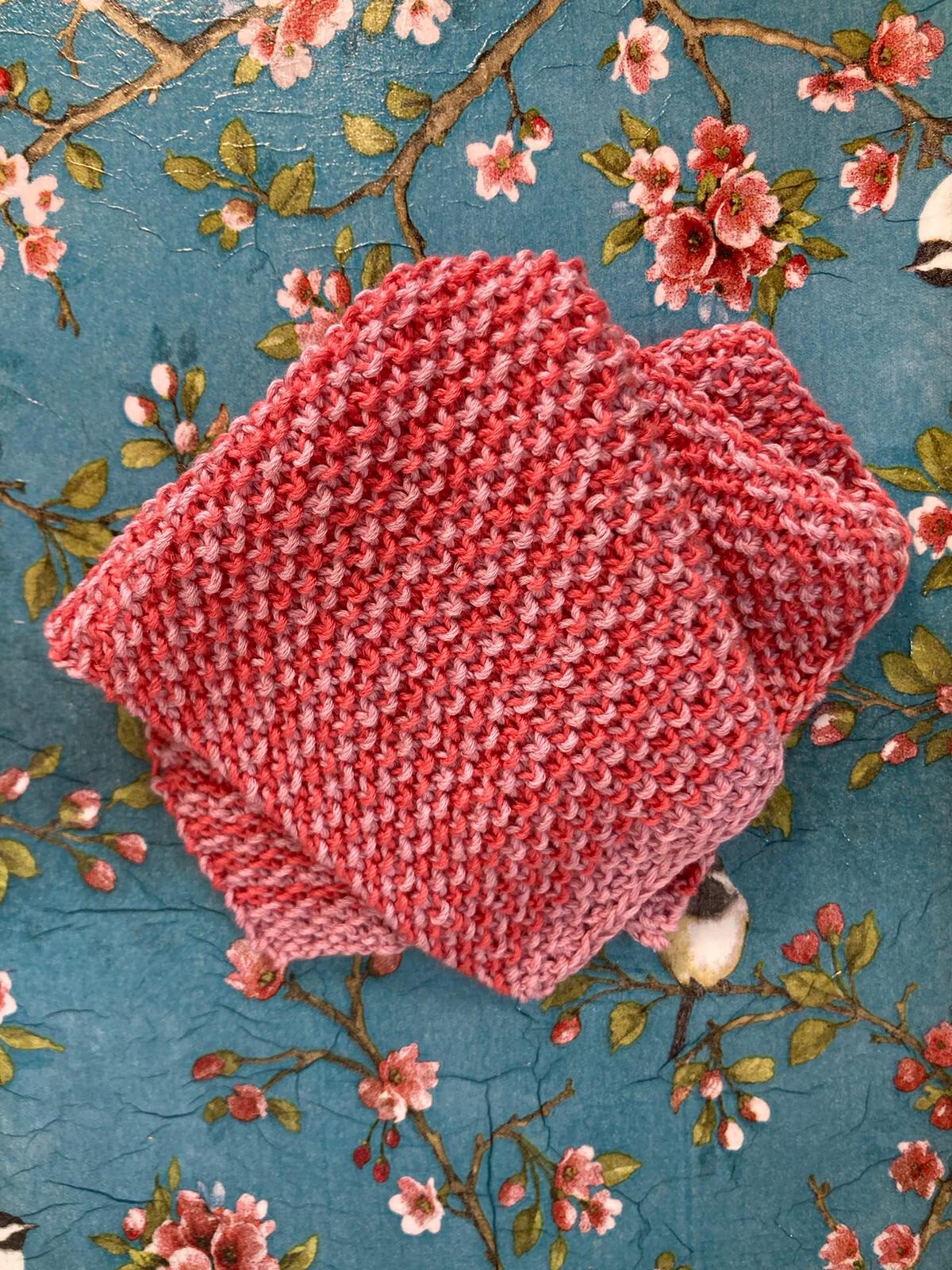 Organisch gestricktes Spültuch aus Leinen ca. 20 x 20 cm, Mikroplastik frei – Bild 2