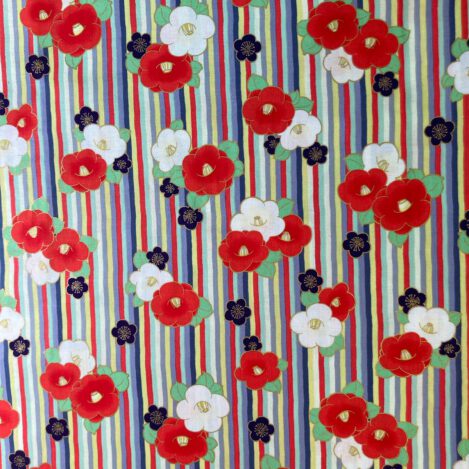 Baumwolle "Quilt Gate Hyakka Ryoran", nicht elastischer Baumwollstoff