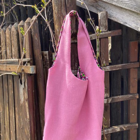 Umhängetasche aus Omas schönen Stoffen