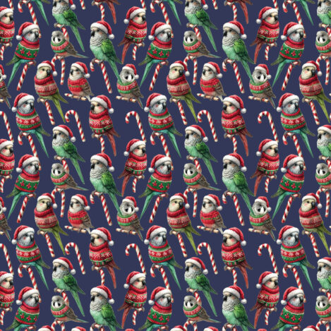 Stenzo "Birds Navy" French Terry Brushed Digital