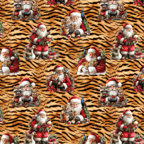 Stenzo "Animal Christmas Caramel" French Terry Brushed Digital