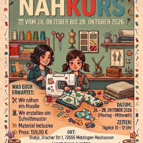 Ferienkurs für Kinder ab 10 Jahren vom 26.10.-28.10.2026 von 10:00-12:00 Uhr